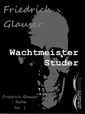 cover image of Wachtmeister Studer